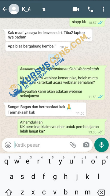 Bimbel Karantina CPNS Terbaik guru berpengalaman | Kursuscpns 17